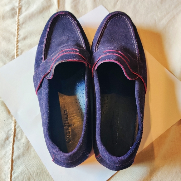 Men's Cole Haan Purple Suede Loafers 11.5M - Picture 3 of 3